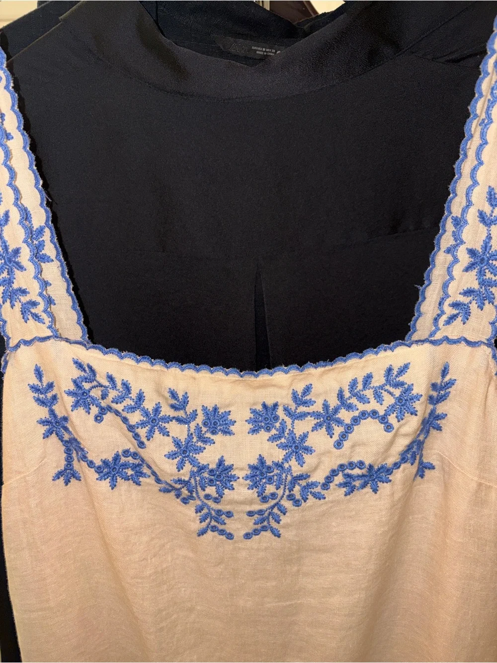 J Crew Yellow Embroidered Square Neck Tank Sundress Sz 10 Tall NWT